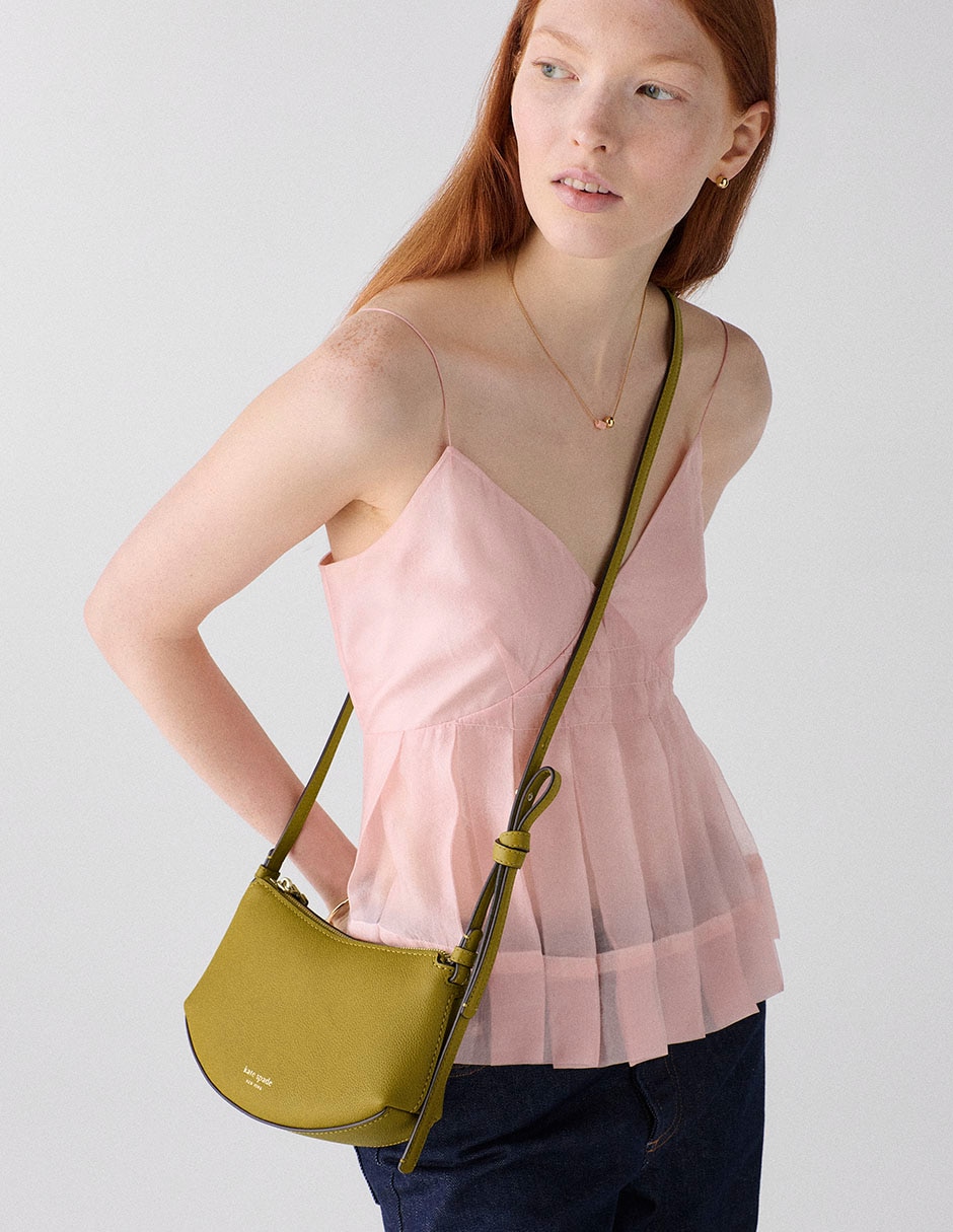 Bolsa crossbody Loop de cuero para mujer