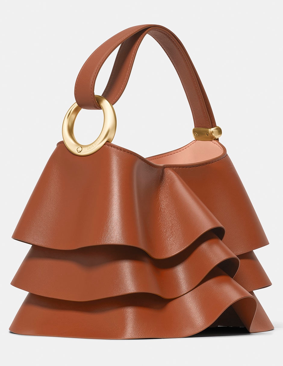 Bolsa bucket de piel para mujer 7