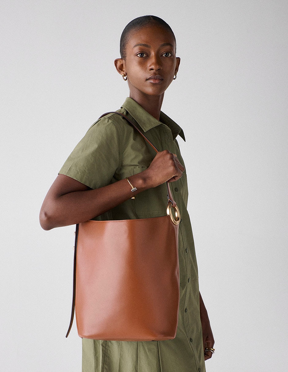 Bolsa shoulder de piel para mujer