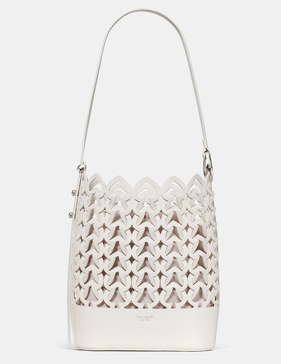 Bolsa bucket Halo de cuero para mujer 1