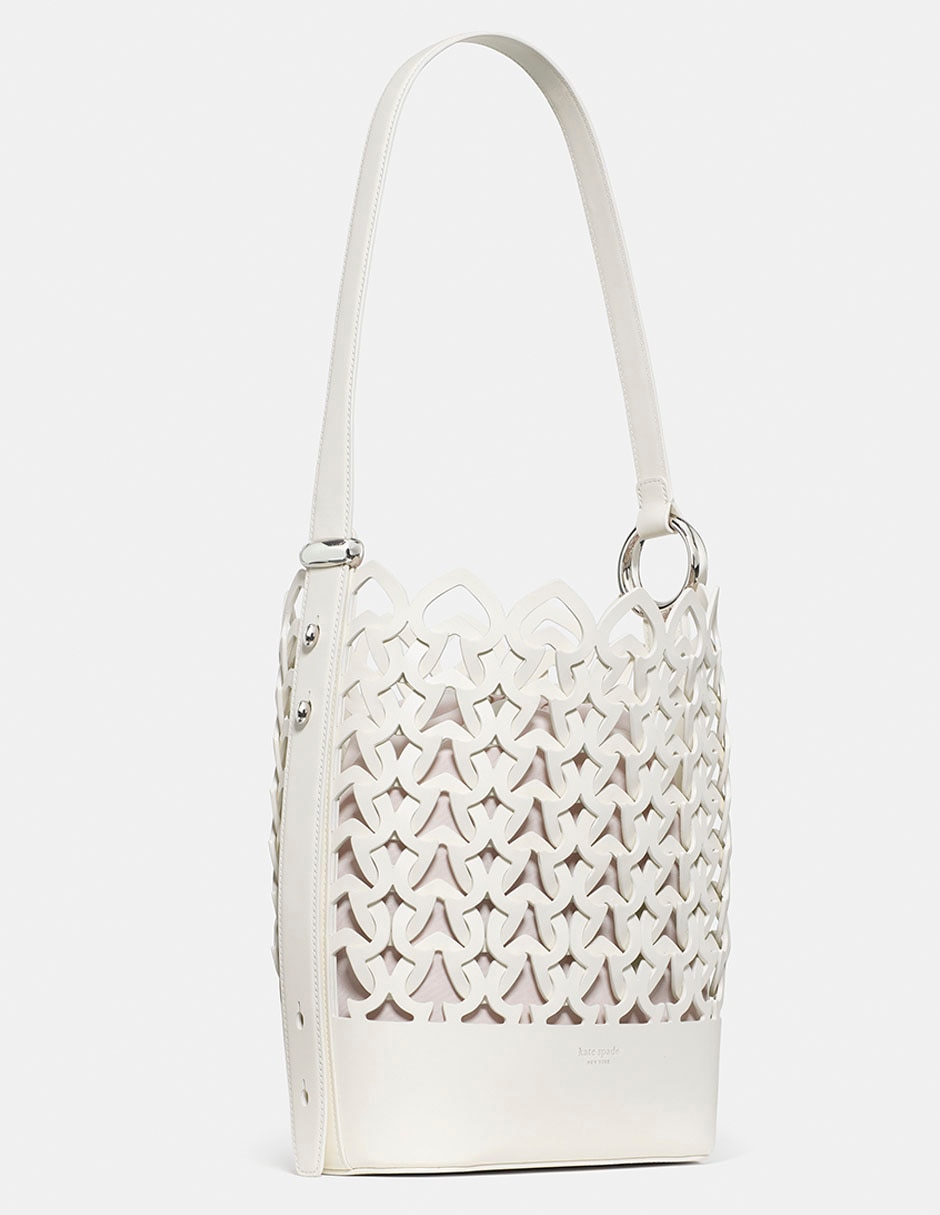 Bolsa bucket Halo de cuero para mujer 2