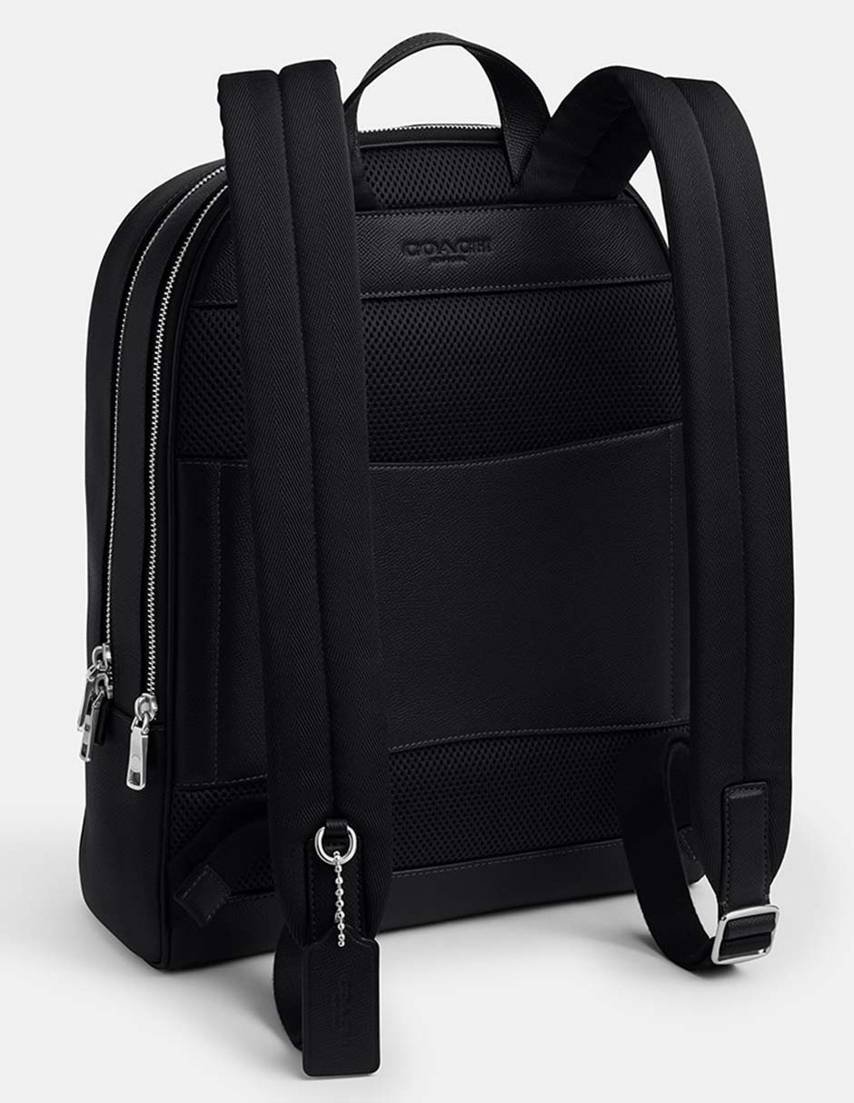 Mochila casual Coach Crossgrain Texture Leather para hombre