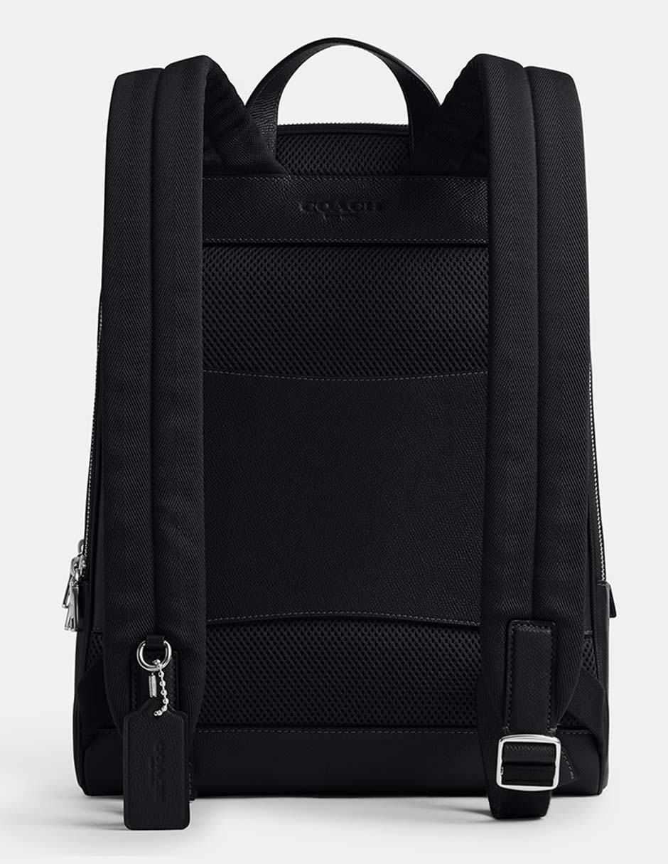 Mochila casual Coach Crossgrain Texture Leather para hombre