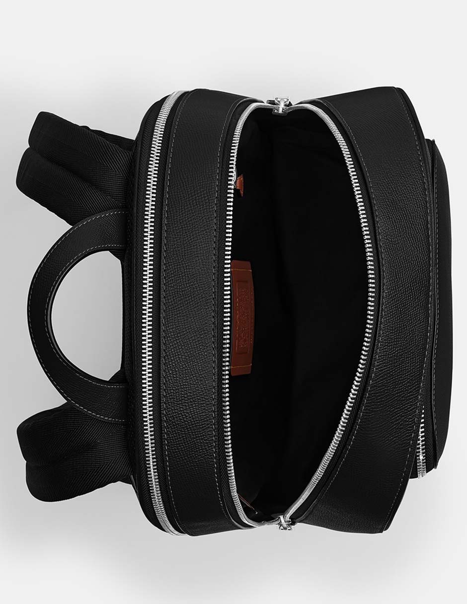 Mochila casual Coach Crossgrain Texture Leather para hombre