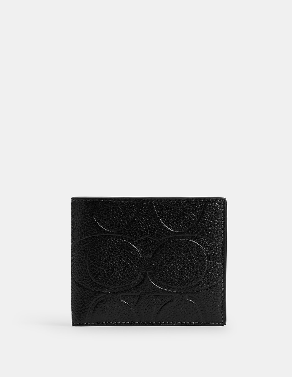 Cartera Maxi Embossed Signature para hombre