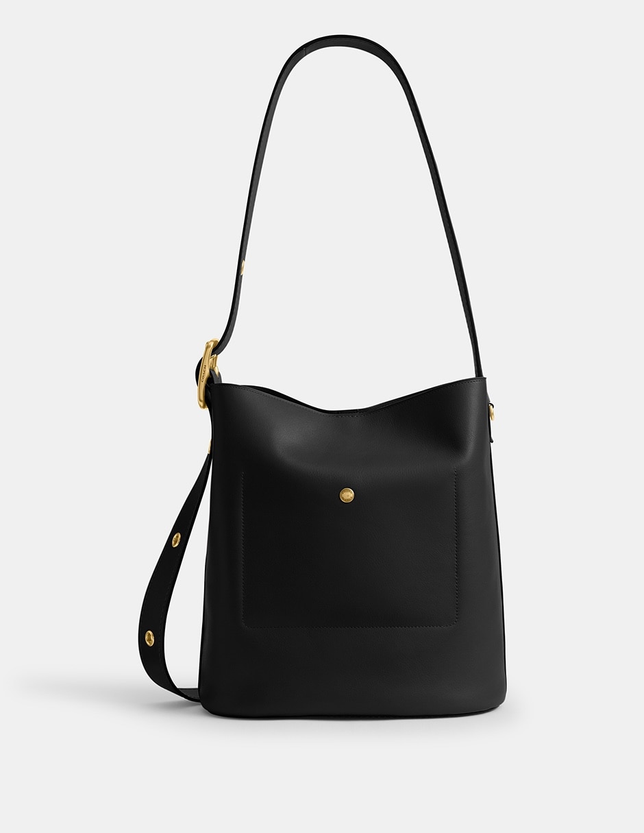 Bolsa shoulder Natural Grain Leather de piel para mujer