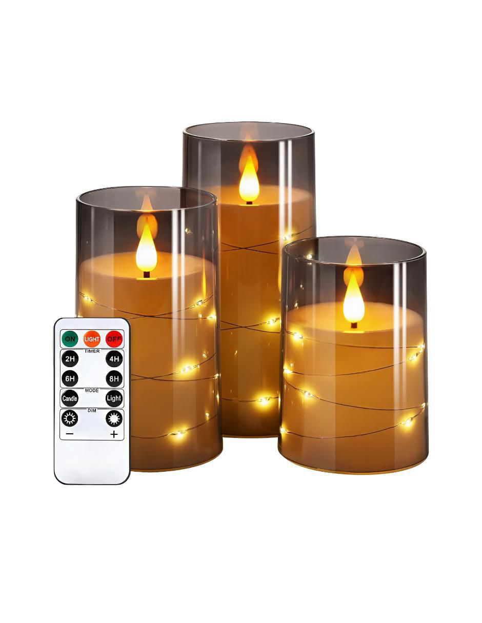 Vela decorativa 3 piezas Vela decorativa 3 piezas