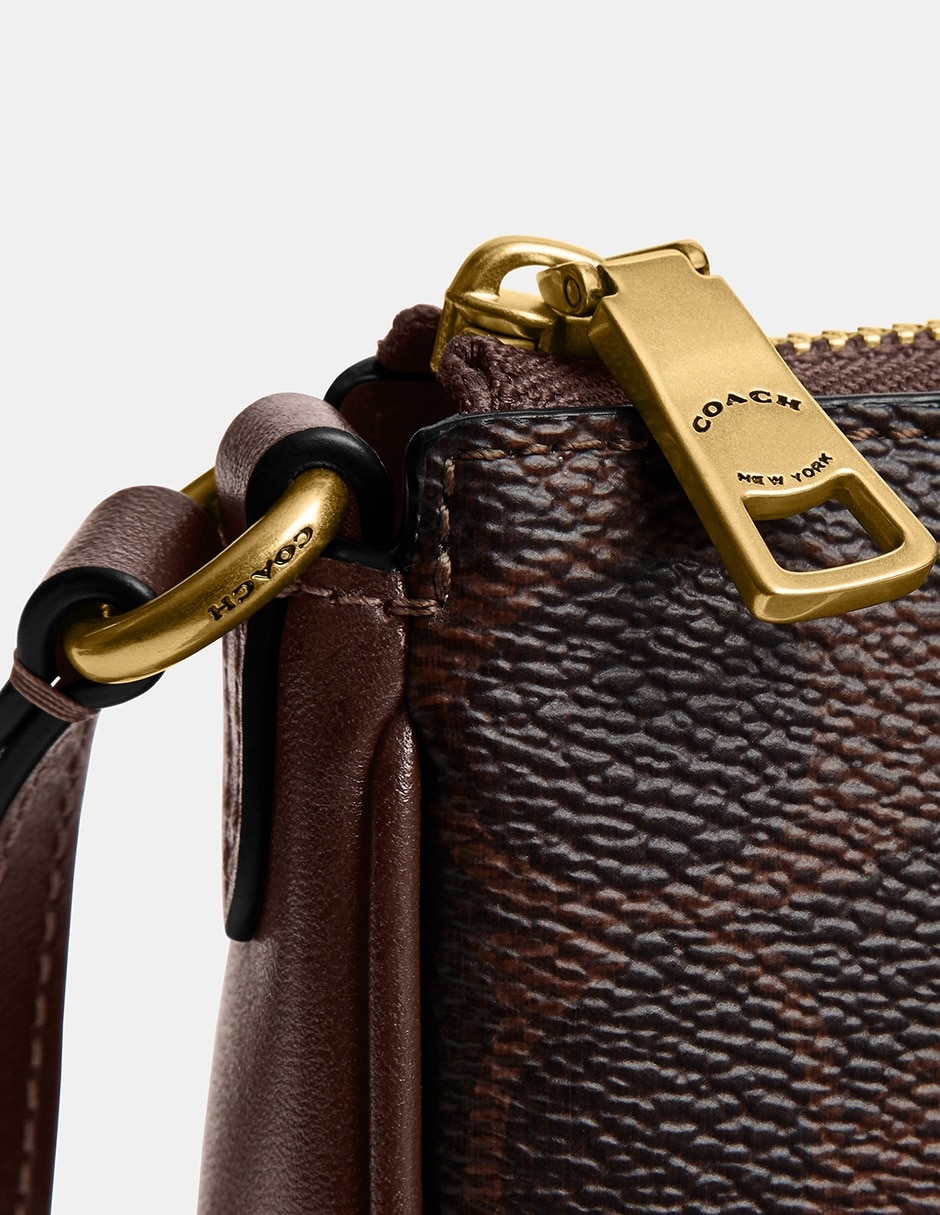 Bolsa shoulder Coach coated canvas signature para mujer