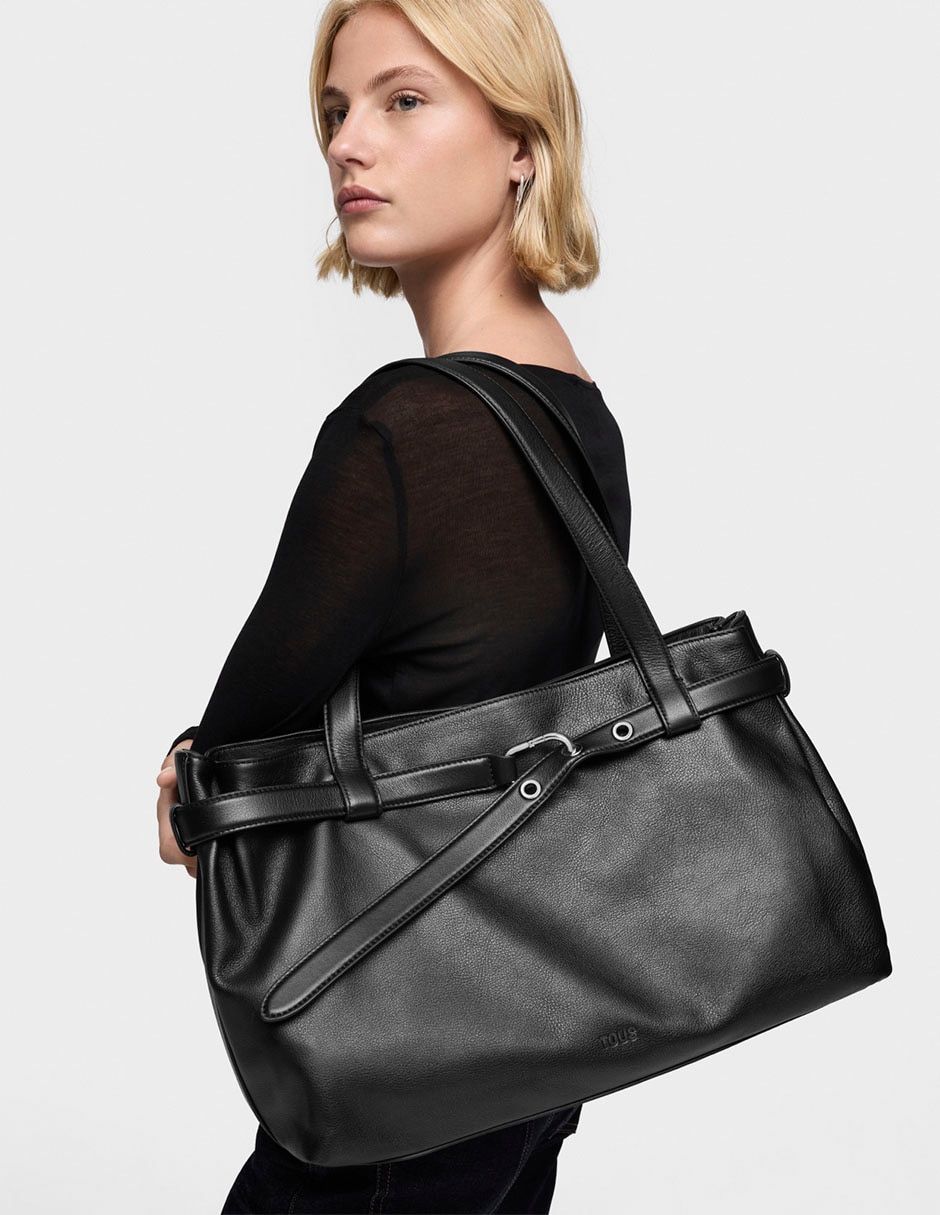 Bolsa shopper Tous Hold de piel para mujer