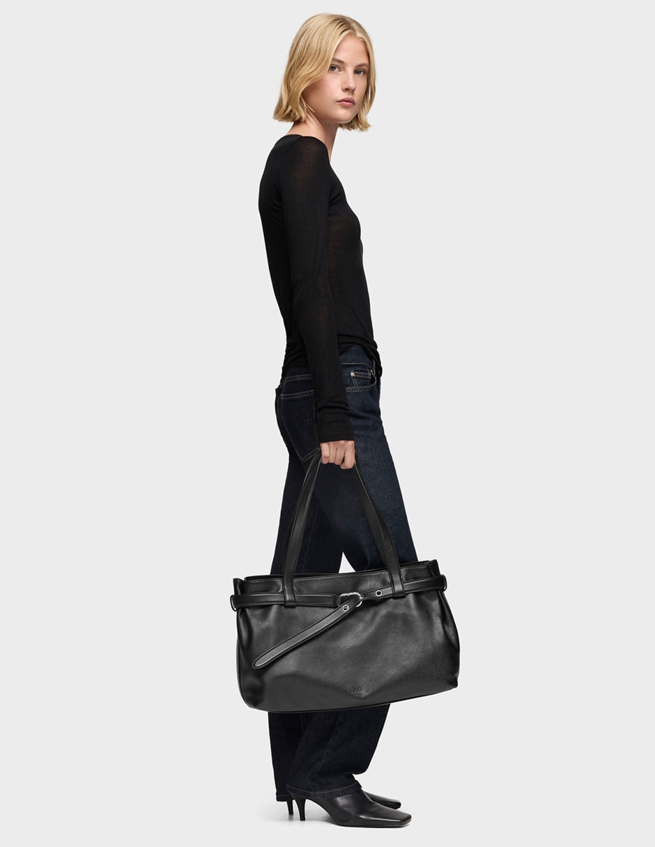 Bolsa shopper Tous Hold de piel para mujer