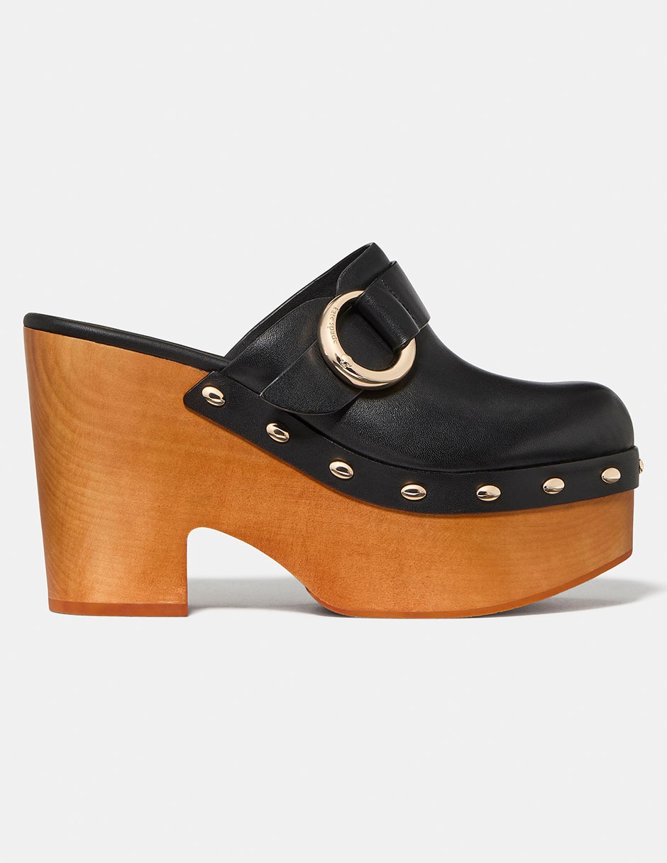 Zueco Kate Spade Halo de piel para mujer