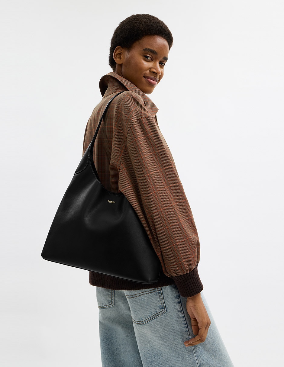 Bolsa shoulder Coach Natural Grain Leather de piel para mujer