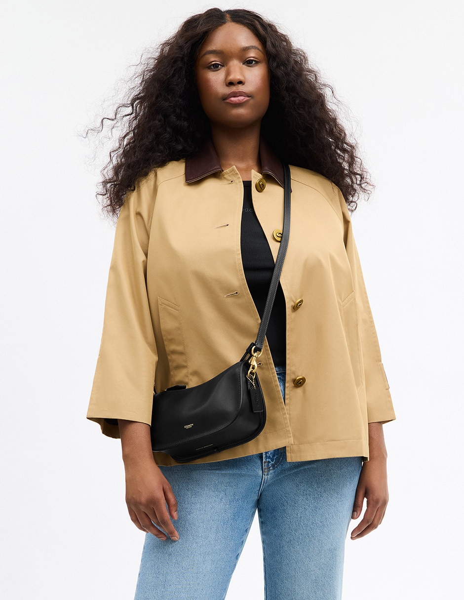 Bolsa crossbody Natural Grain Leather de piel para mujer