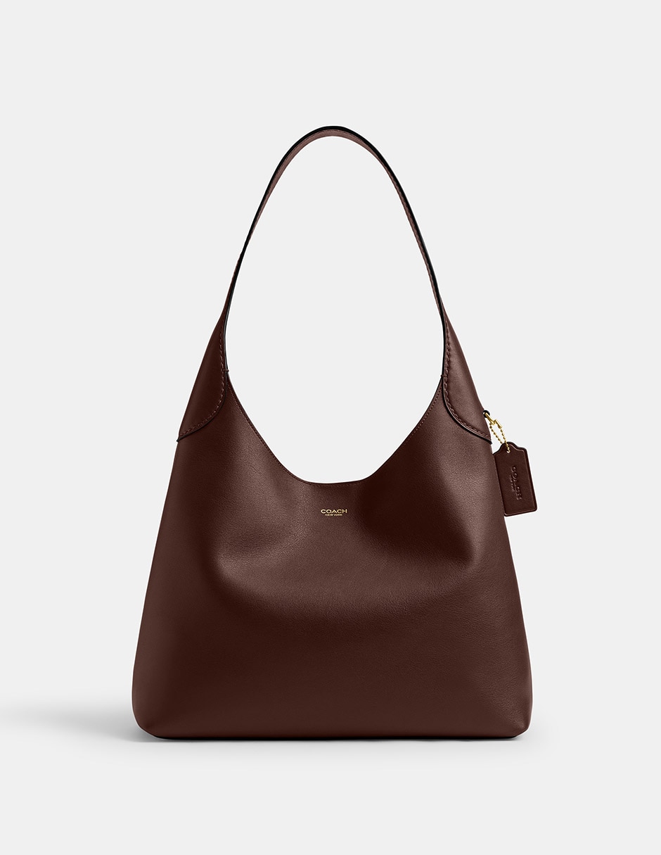 Bolsa shoulder Coach Natural Grain Leather de piel para mujer
