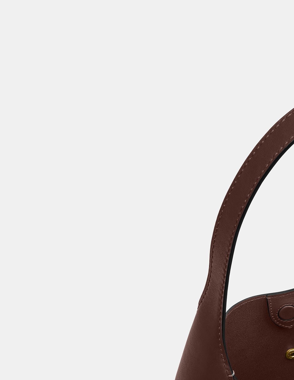 Bolsa shoulder Coach Natural Grain Leather de piel para mujer