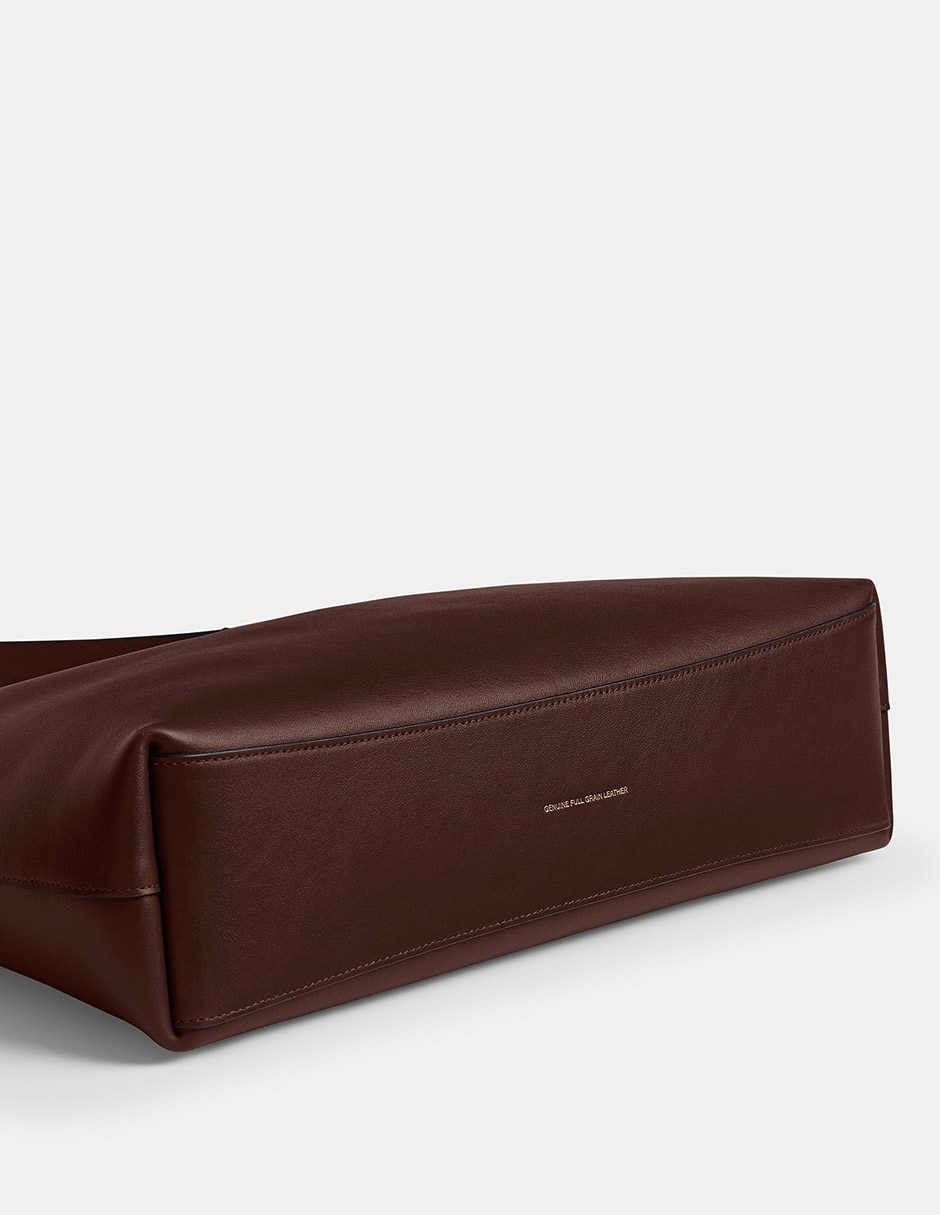 Bolsa shoulder Coach Natural Grain Leather de piel para mujer
