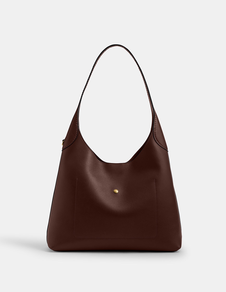 Bolsa shoulder Coach Natural Grain Leather de piel para mujer