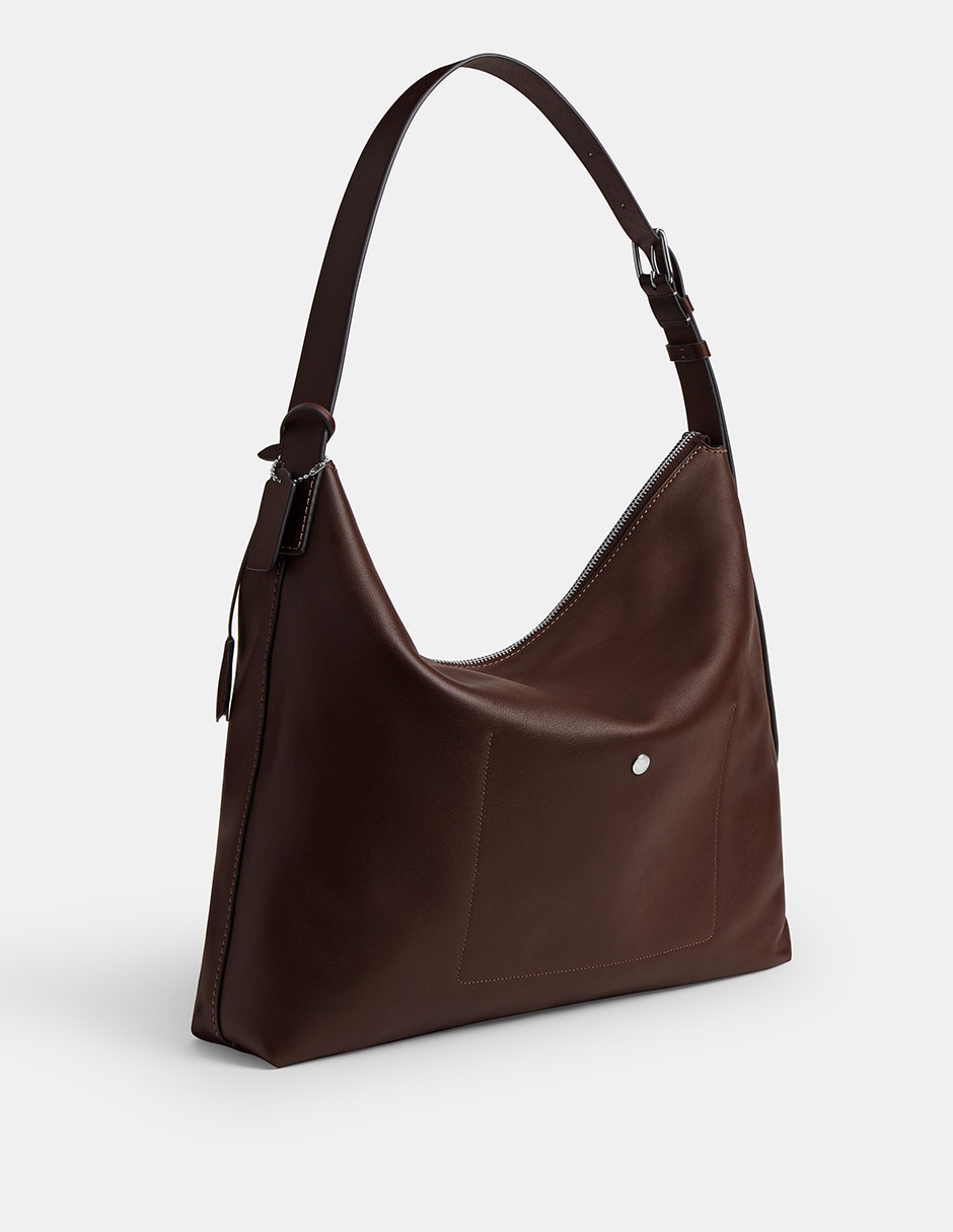 Bolsa messenger Coach Natural Grain Leather de piel para hombre