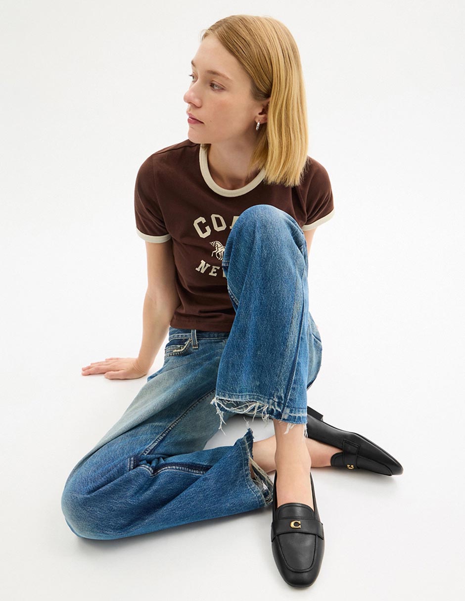 Mocasín Sculpted C de piel para mujer 2