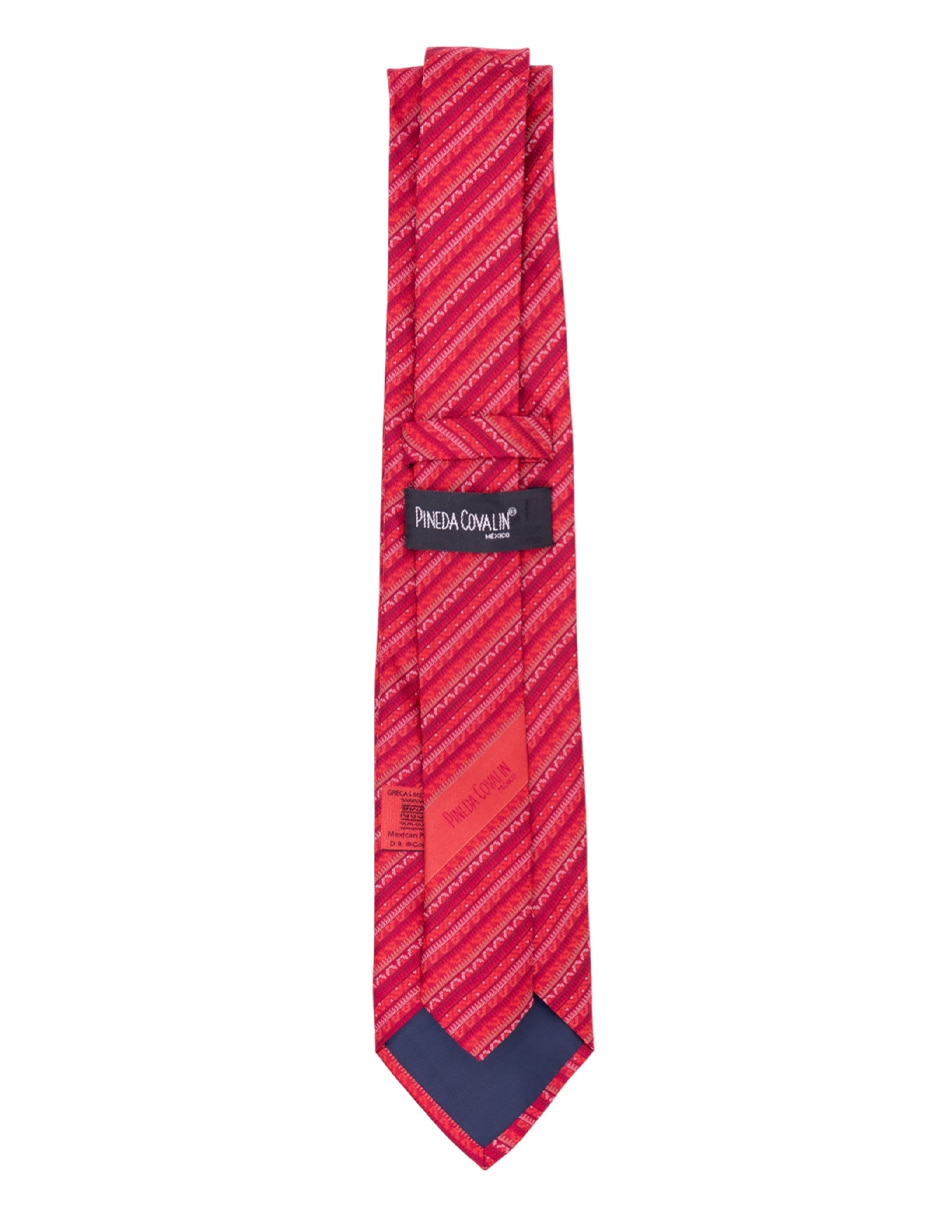 Corbata regular de seda estampado para hombre 4