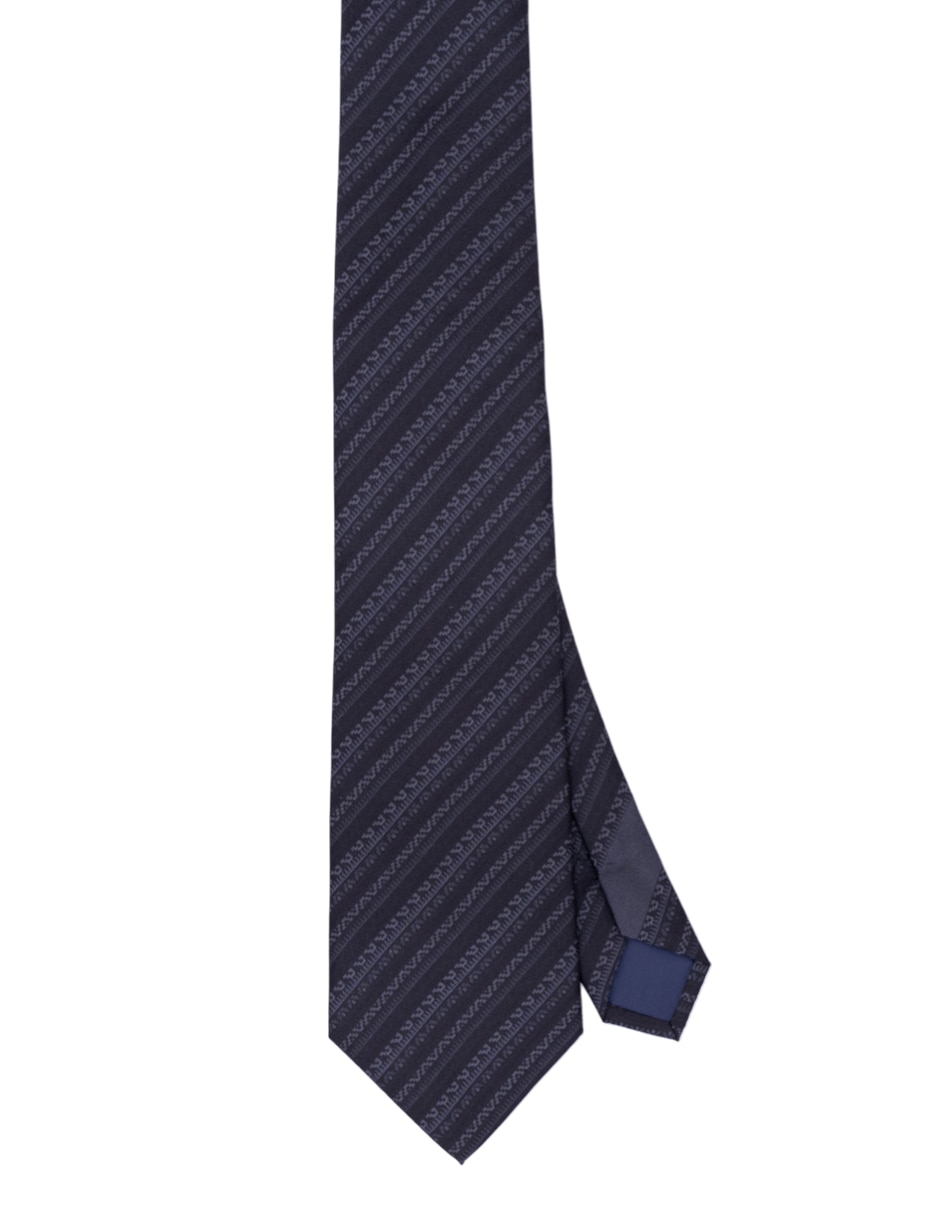 Corbata regular de seda estampado para hombre