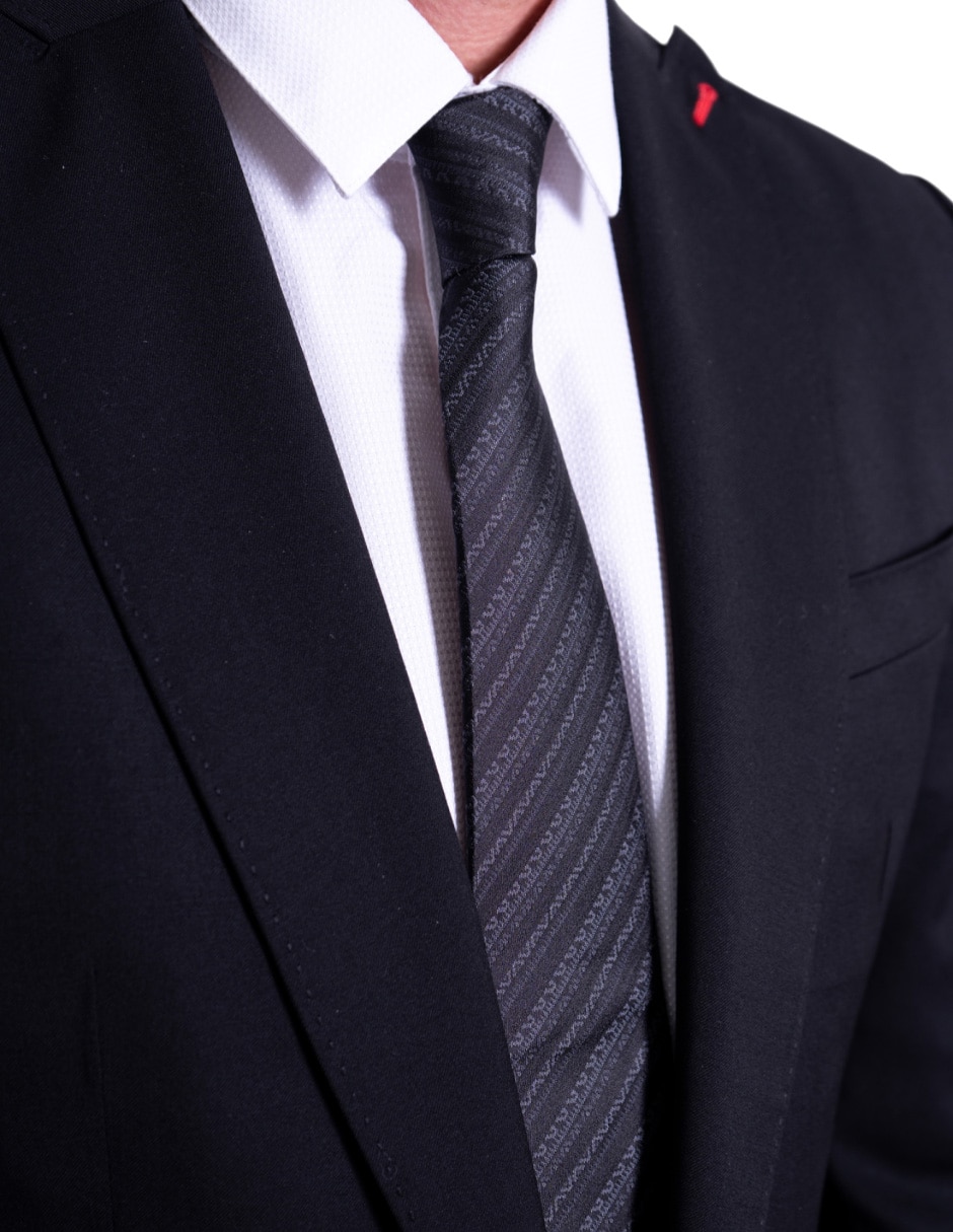 Corbata regular de seda estampado para hombre 3