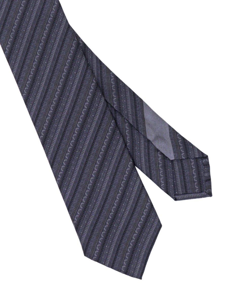Corbata slim de seda estampado para hombre 4