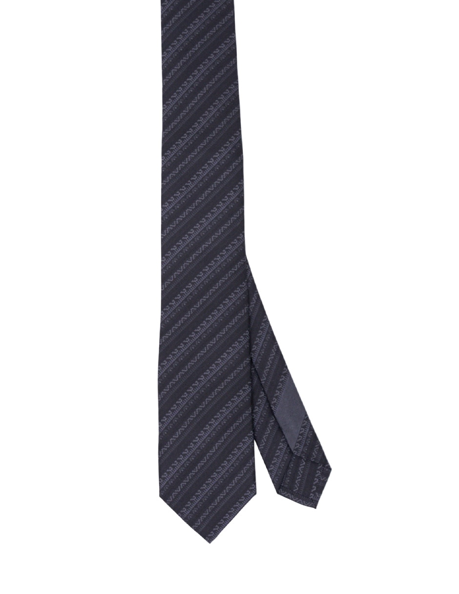 Corbata slim de seda estampado para hombre