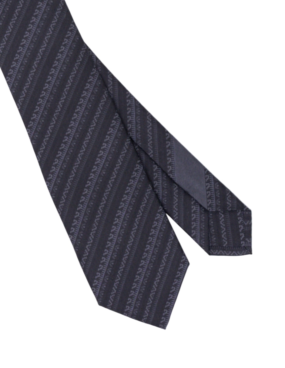 Corbata slim de seda estampado para hombre 4