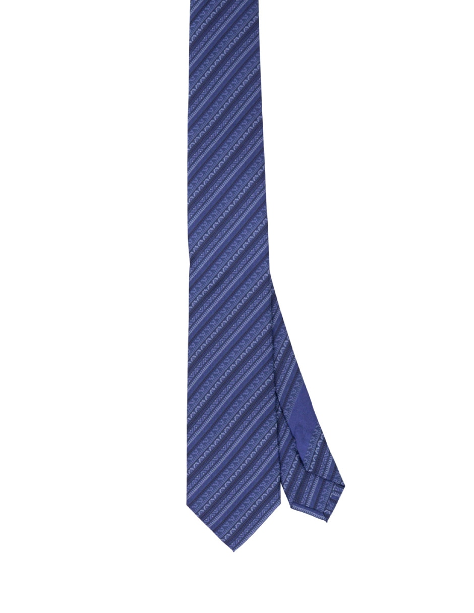 Corbata slim de seda estampado para hombre