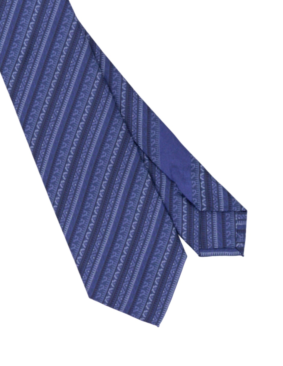 Corbata slim de seda estampado para hombre 4