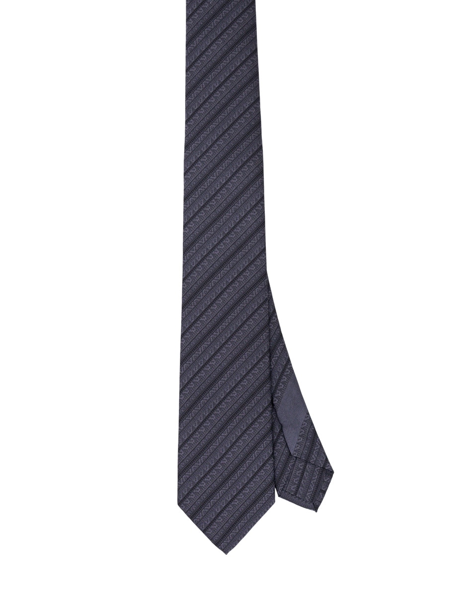 Corbata slim de seda estampado para hombre