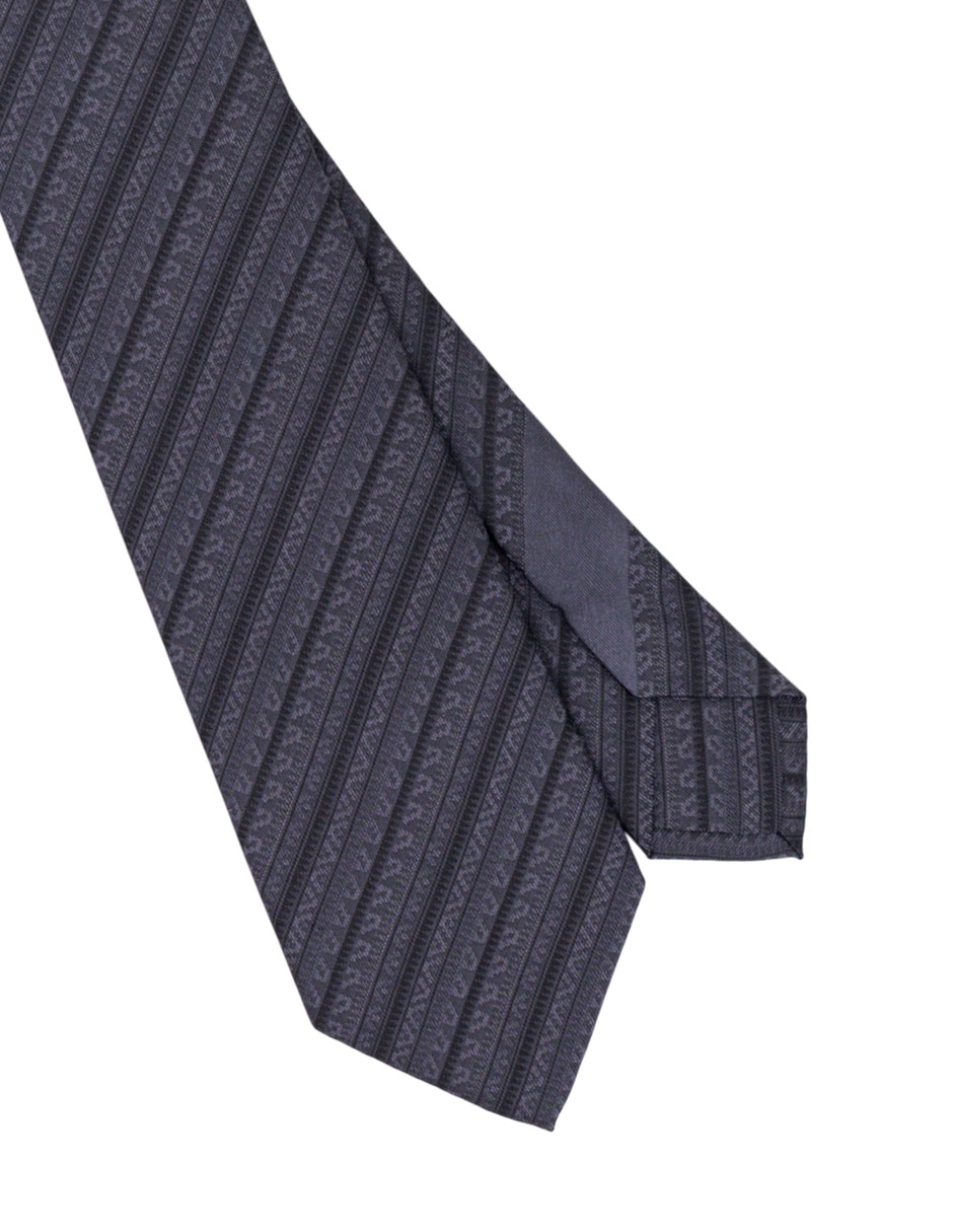 Corbata slim de seda estampado para hombre 4