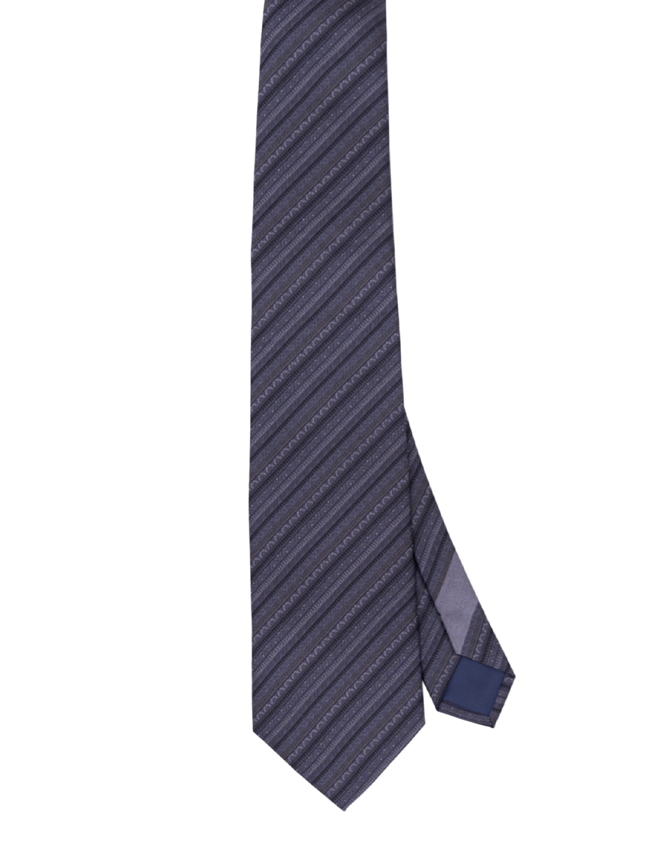Corbata regular de seda estampado para hombre