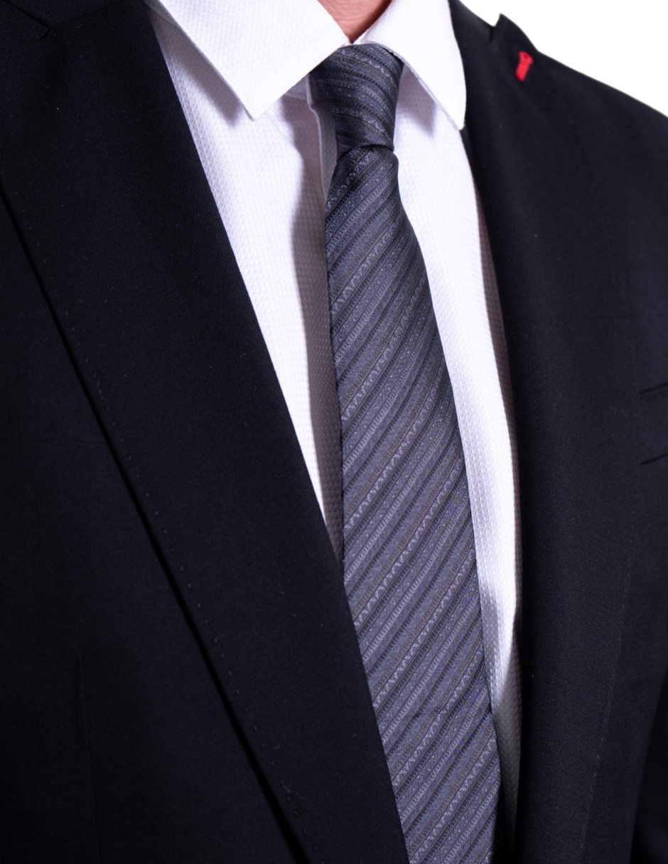 Corbata regular de seda estampado para hombre