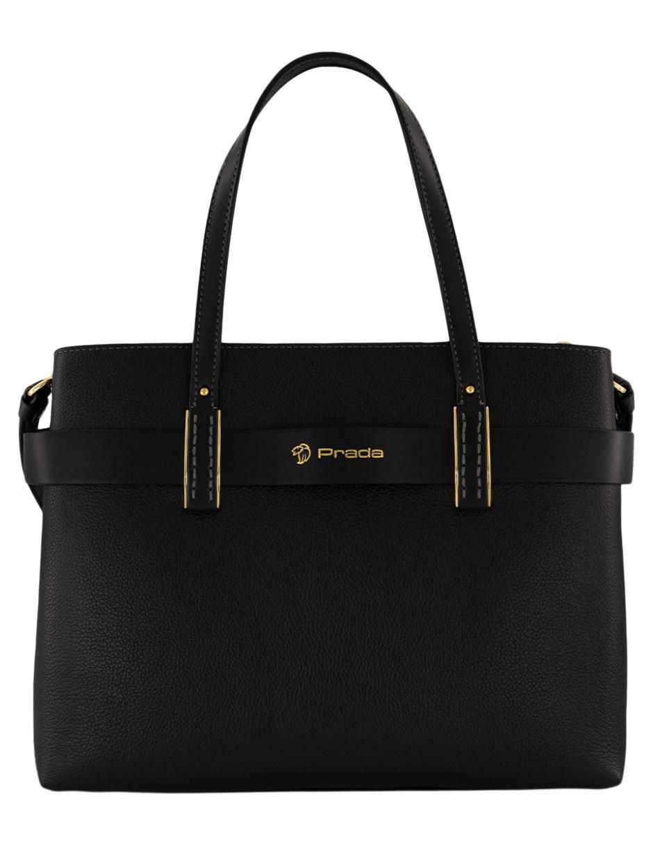Bolsa shopper Prada de piel para mujer