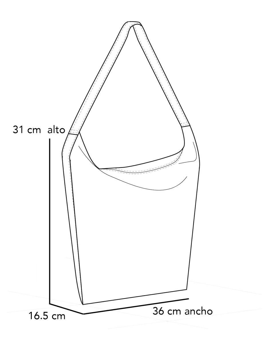 Bolsa bucket de piel para mujer 2