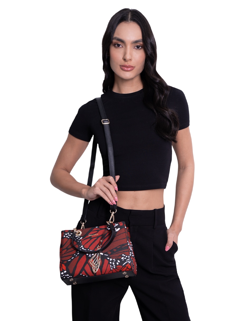 Bolsa satchel Mariposa Macro para mujer 4