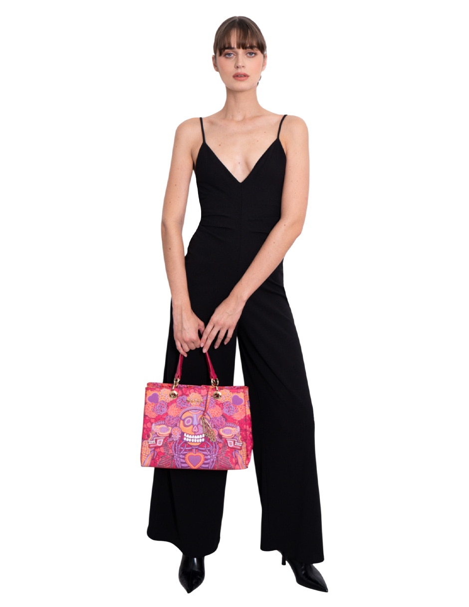 Bolsa satchel Día De Muertos Catrina para mujer 6