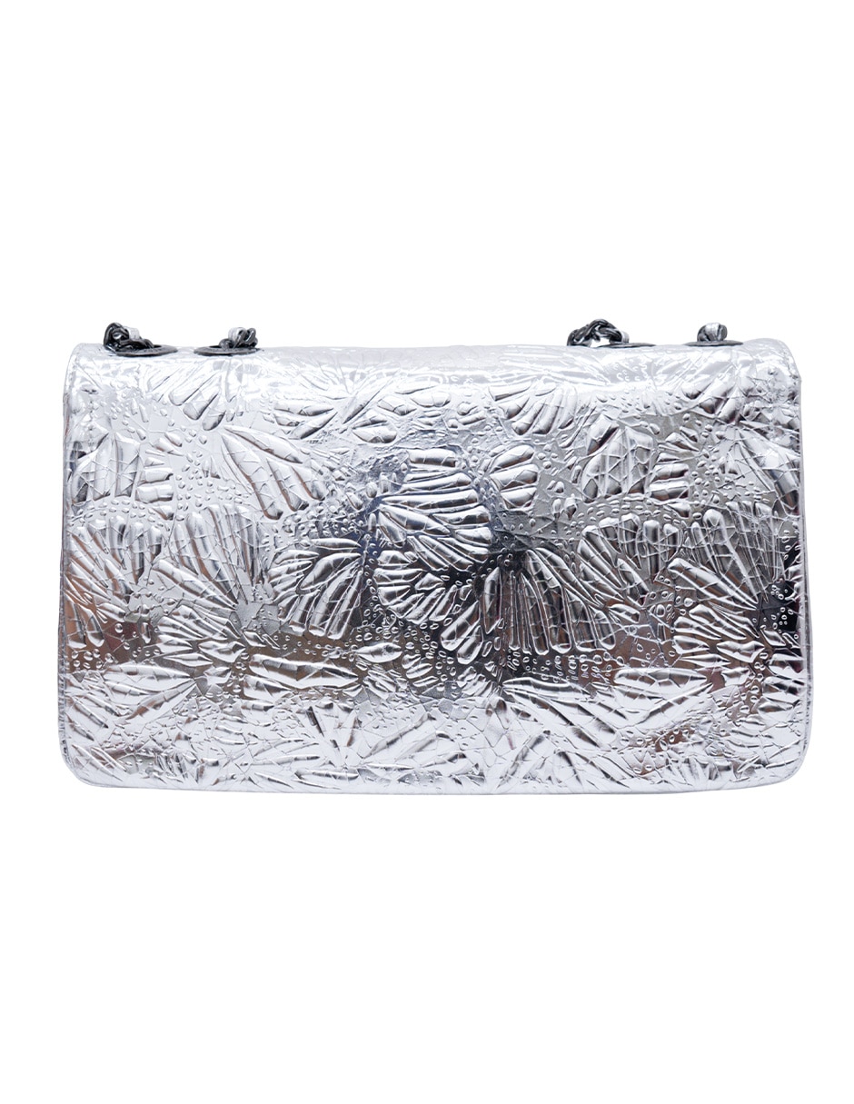 Bolsa crossbody grabado mariposa de piel para mujer 3