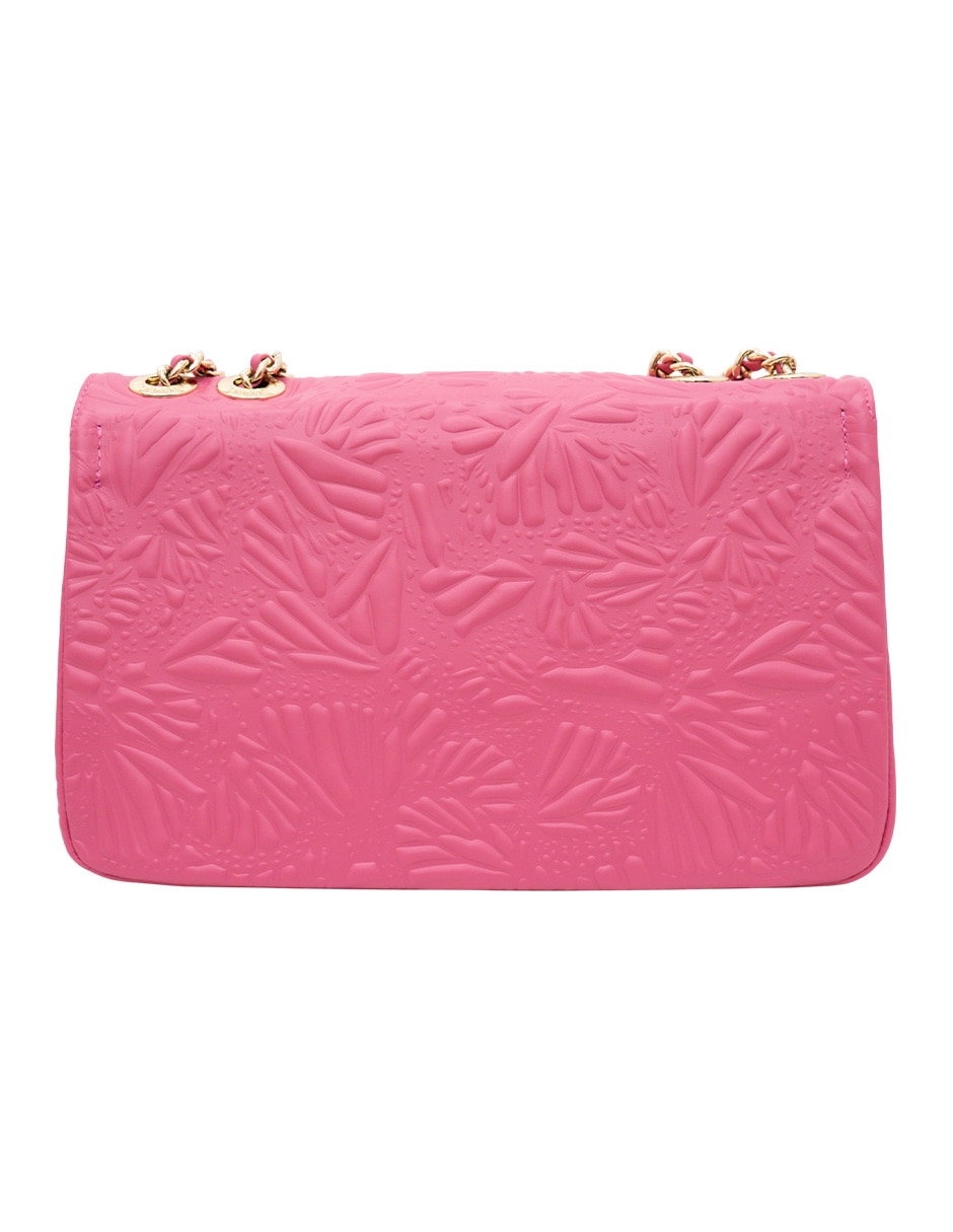 Bolsa crossbody grabado mariposa de piel para mujer 3