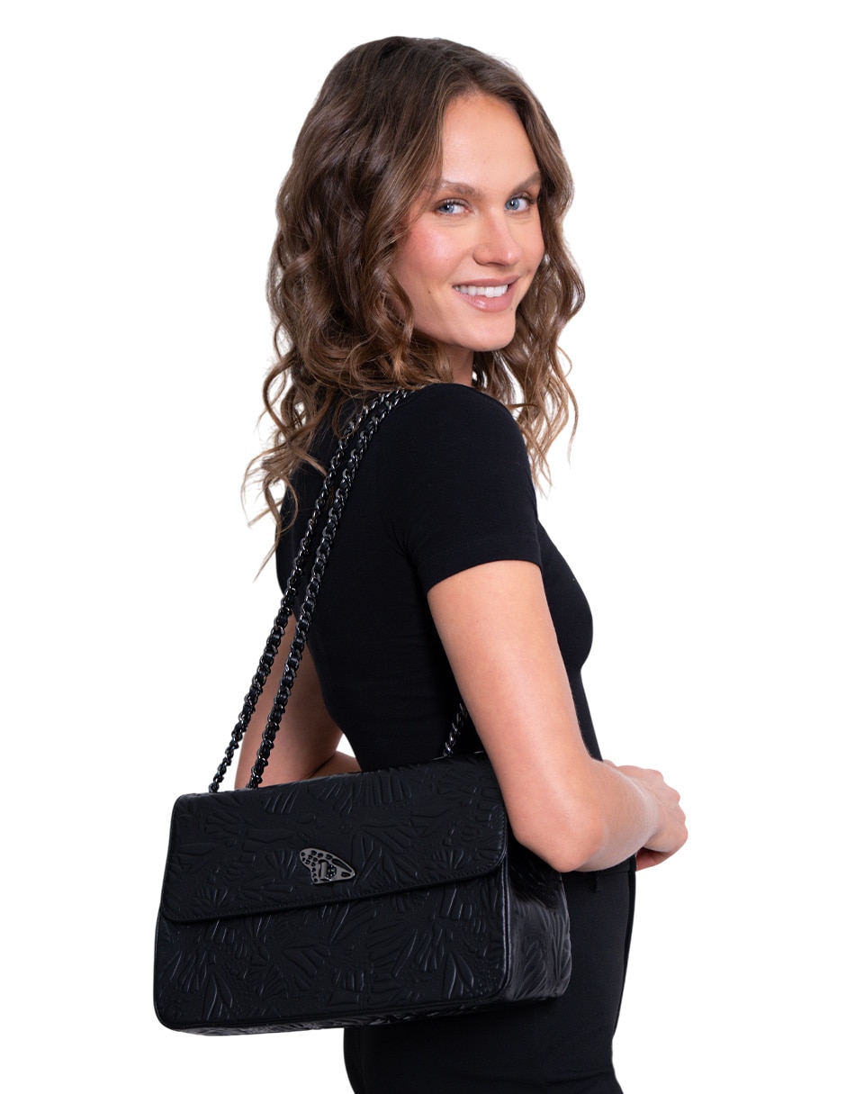 Bolsa crossbody de piel para mujer