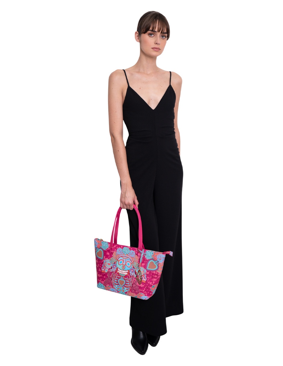 Bolsa tote Día De Muertos Catrina para mujer 3
