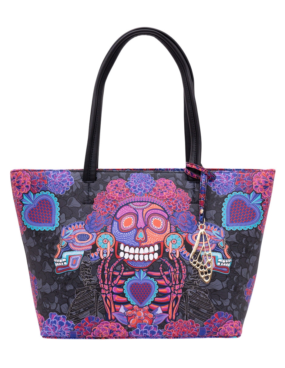 Bolsa tote pineda covalin día de muertos catrina para mujer