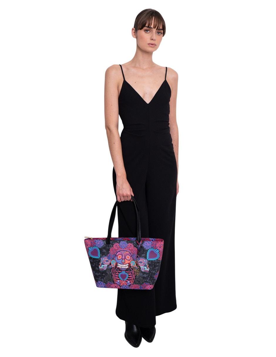 Bolsa tote pineda covalin día de muertos catrina para mujer