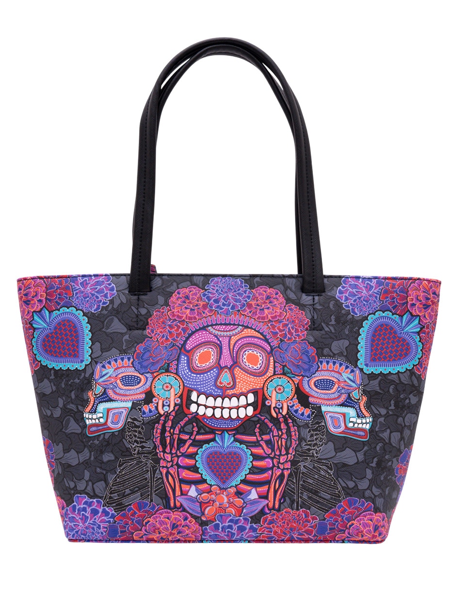 Bolsa tote pineda covalin día de muertos catrina para mujer