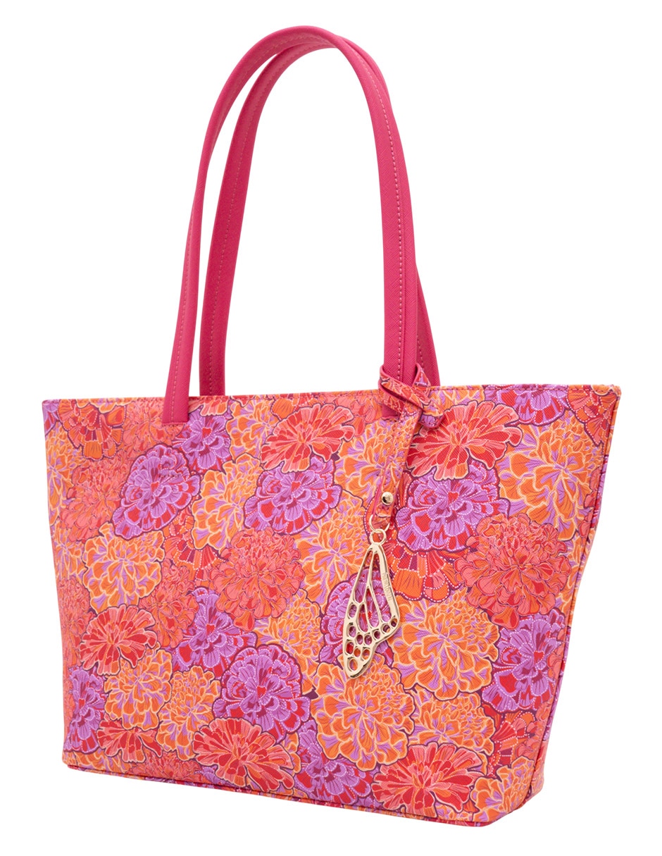 Bolsa tote pineda covalin cempasúchil ofrenda para mujer