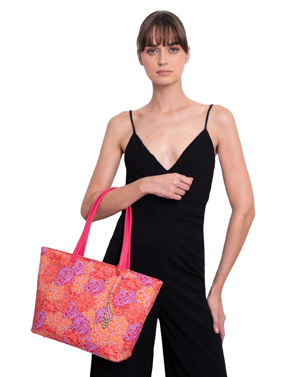 Bolsa tote pineda covalin cempasúchil ofrenda para mujer