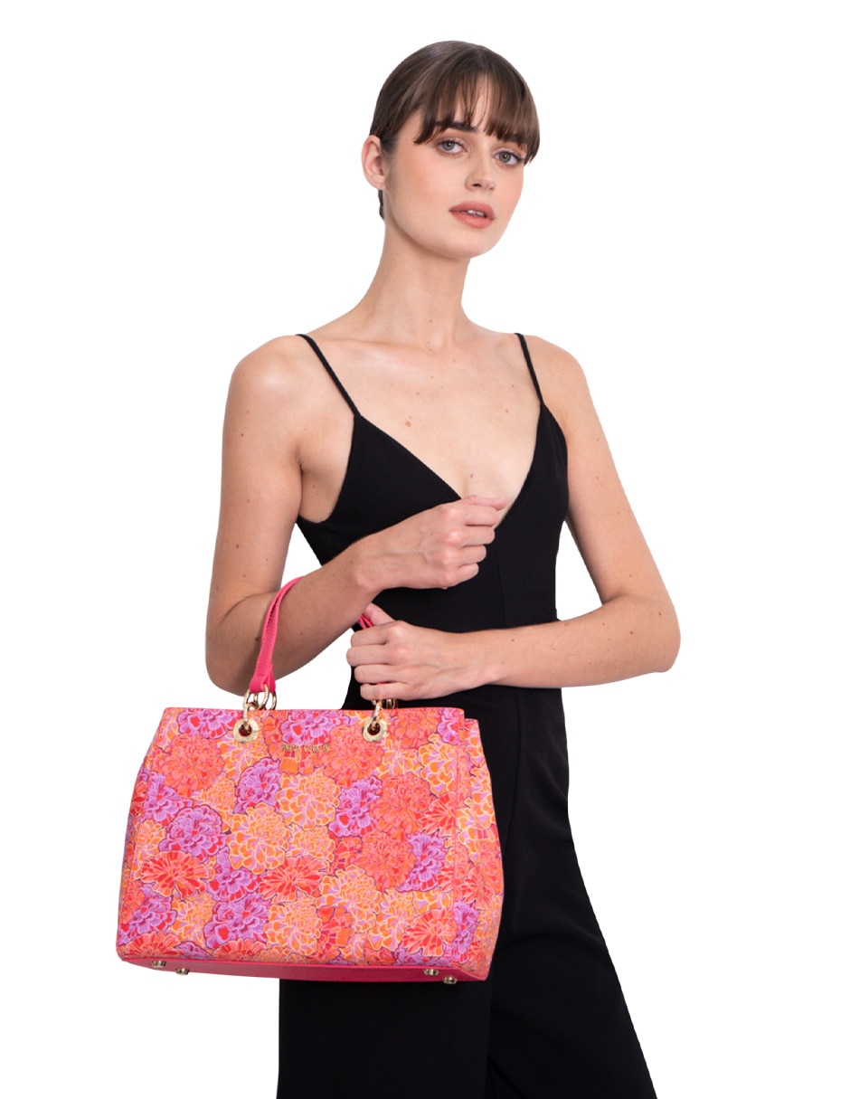 Bolsa satchel Cempasúchil Ofrenda para mujer 5