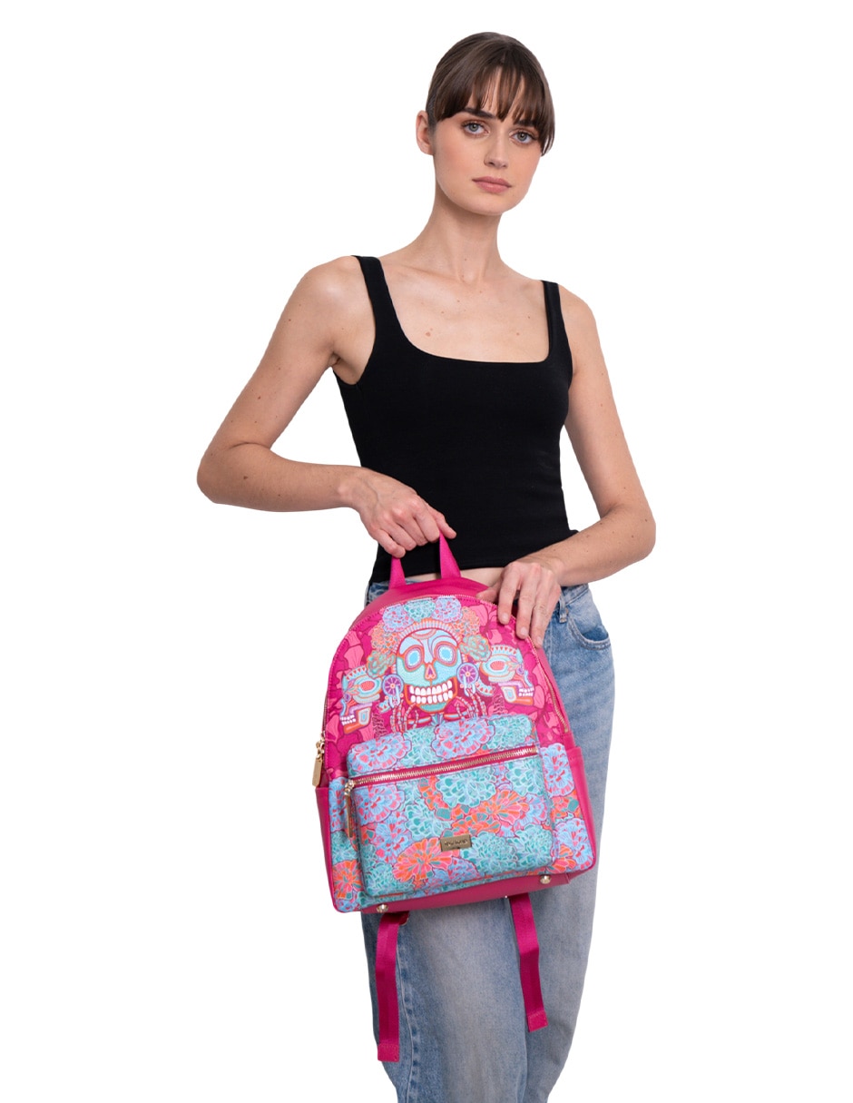 Mochila casual Día de Muertos Catrina 5